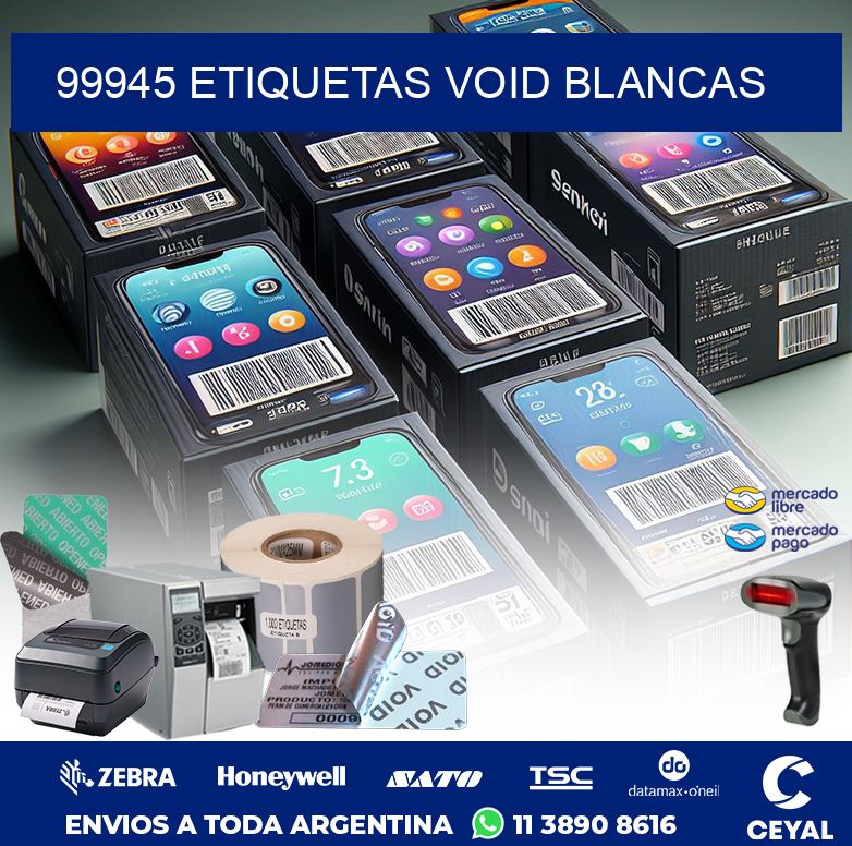 99945 ETIQUETAS VOID BLANCAS