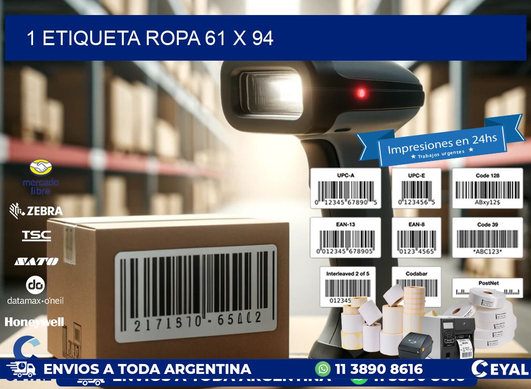 1 ETIQUETA ROPA 61 x 94