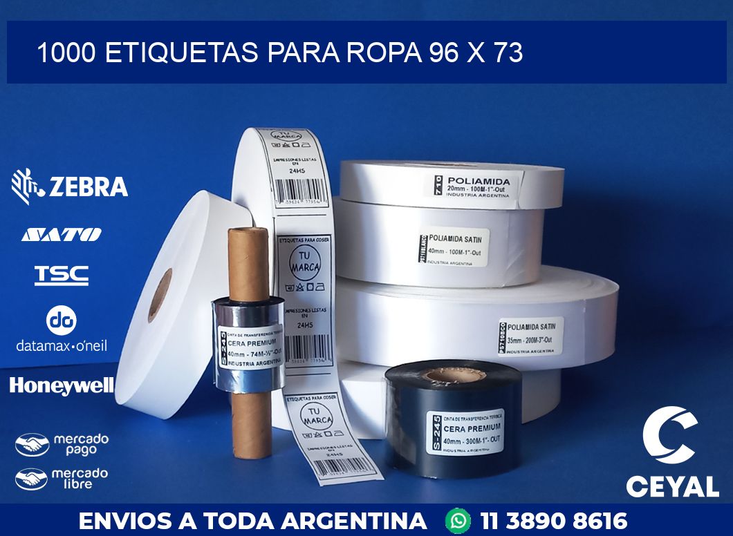 1000 ETIQUETAS PARA ROPA 96 x 73