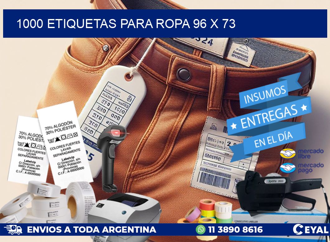 1000 ETIQUETAS PARA ROPA 96 x 73