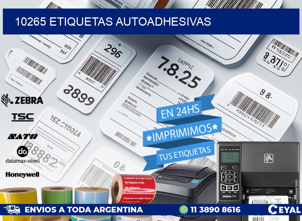 10265 ETIQUETAS AUTOADHESIVAS