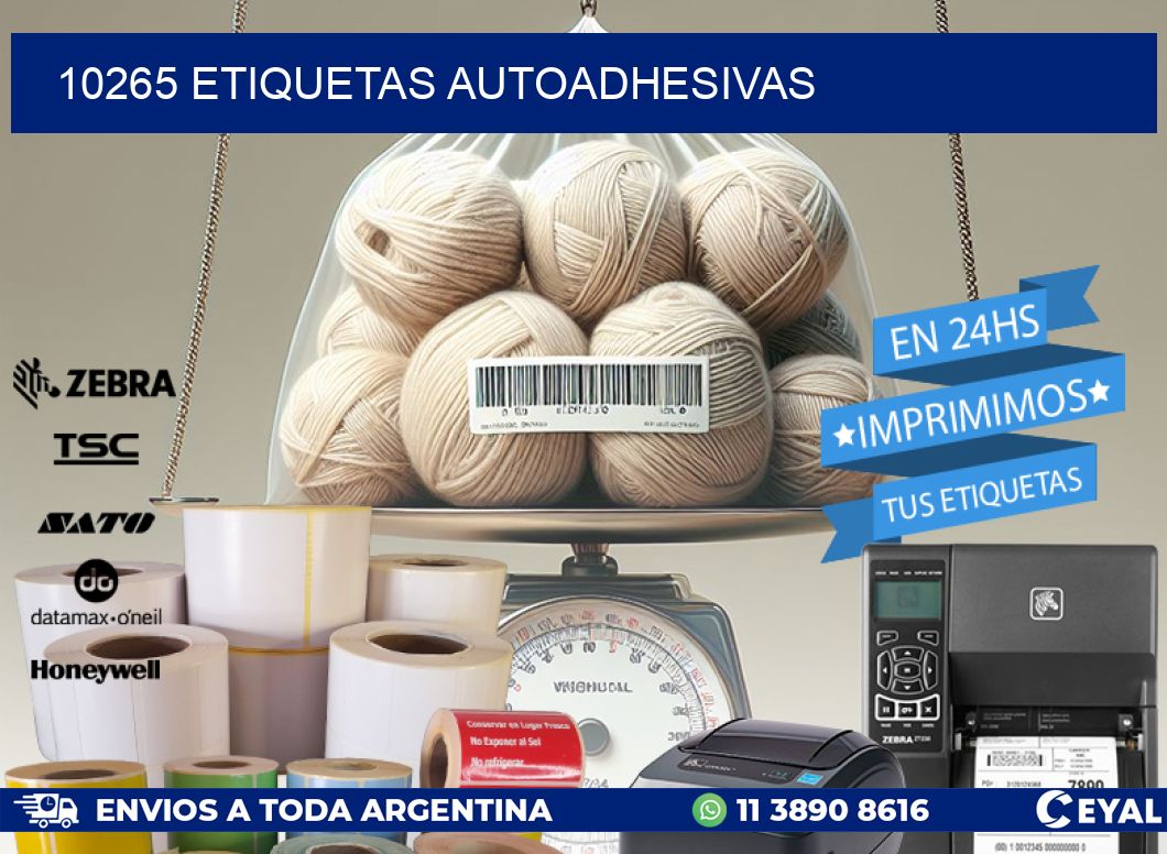10265 ETIQUETAS AUTOADHESIVAS