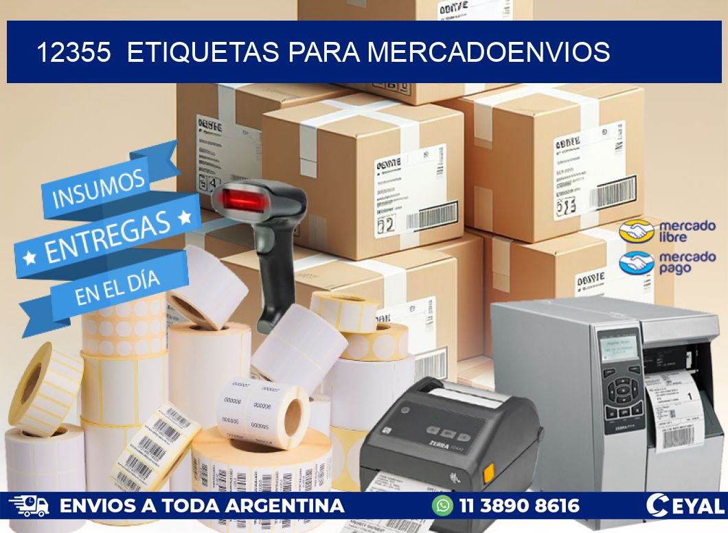 12355  ETIQUETAS PARA MERCADOENVIOS