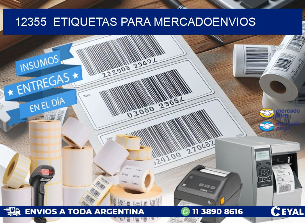 12355  ETIQUETAS PARA MERCADOENVIOS