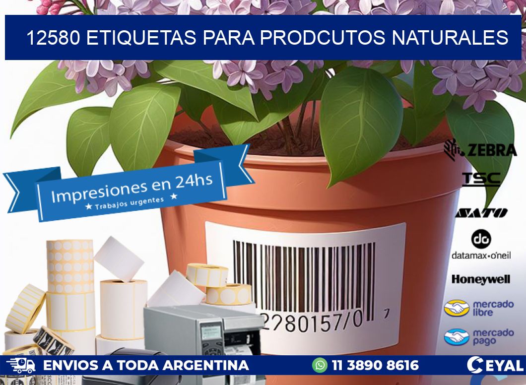 12580 ETIQUETAS PARA PRODCUTOS NATURALES