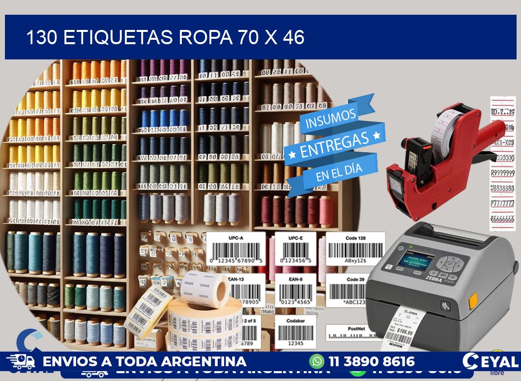 130 ETIQUETAS ROPA 70 x 46