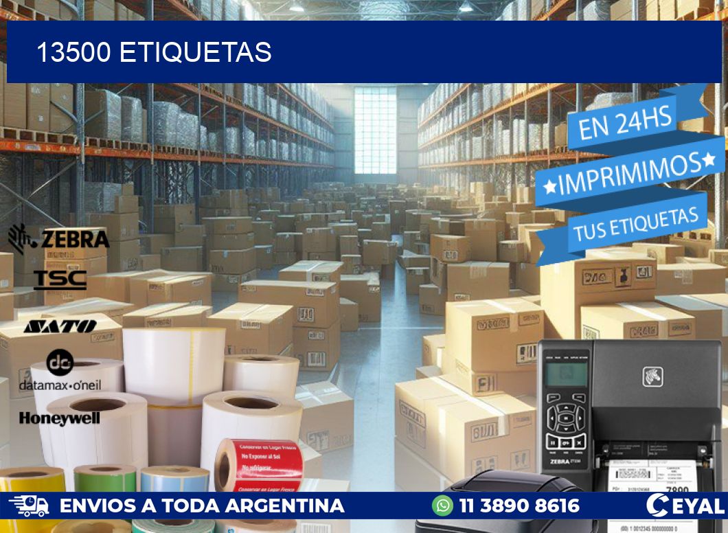 13500 ETIQUETAS