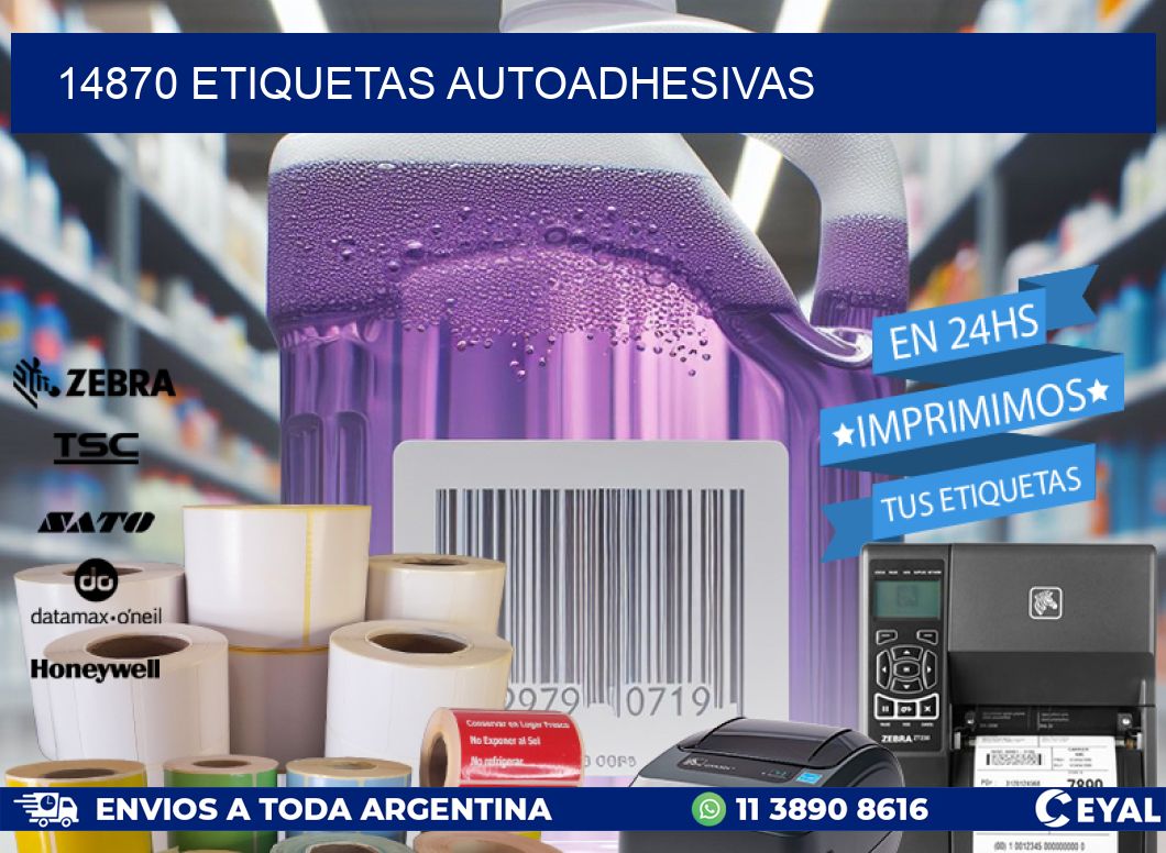 14870 ETIQUETAS AUTOADHESIVAS