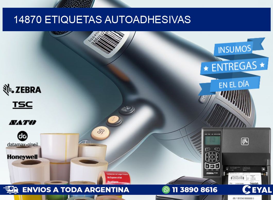 14870 ETIQUETAS AUTOADHESIVAS