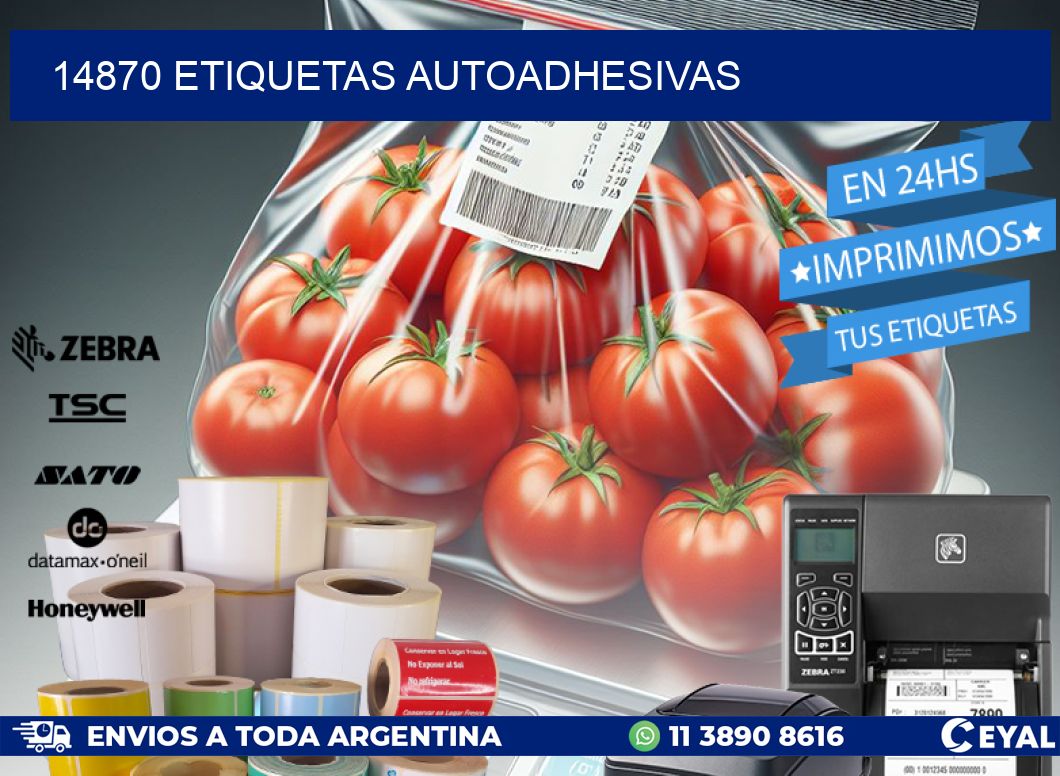 14870 ETIQUETAS AUTOADHESIVAS