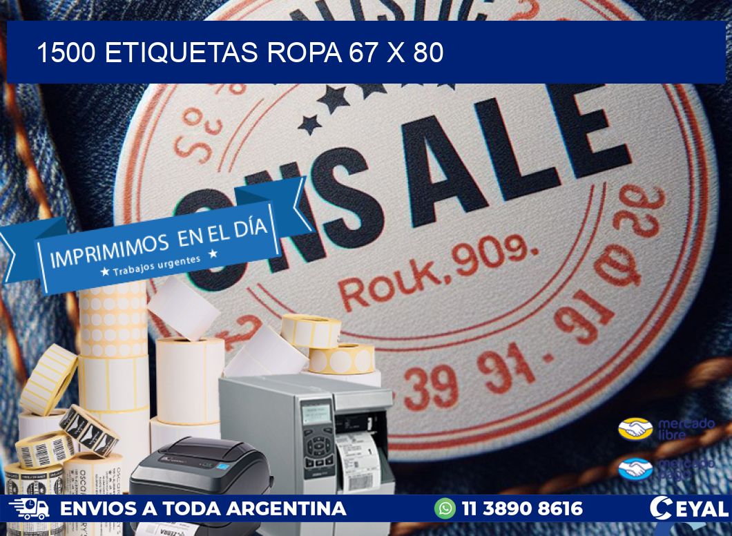 1500 ETIQUETAS ROPA 67 x 80