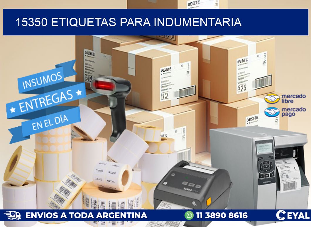 15350 ETIQUETAS PARA INDUMENTARIA