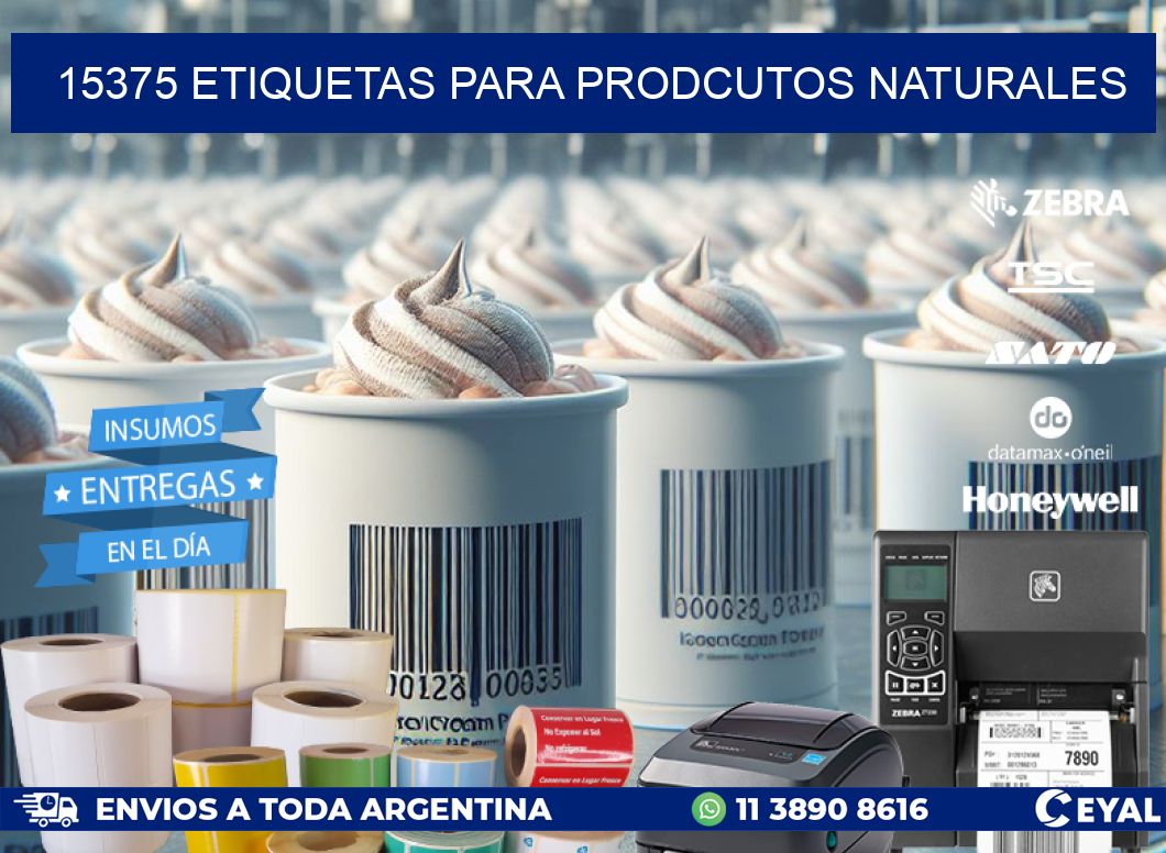 15375 ETIQUETAS PARA PRODCUTOS NATURALES