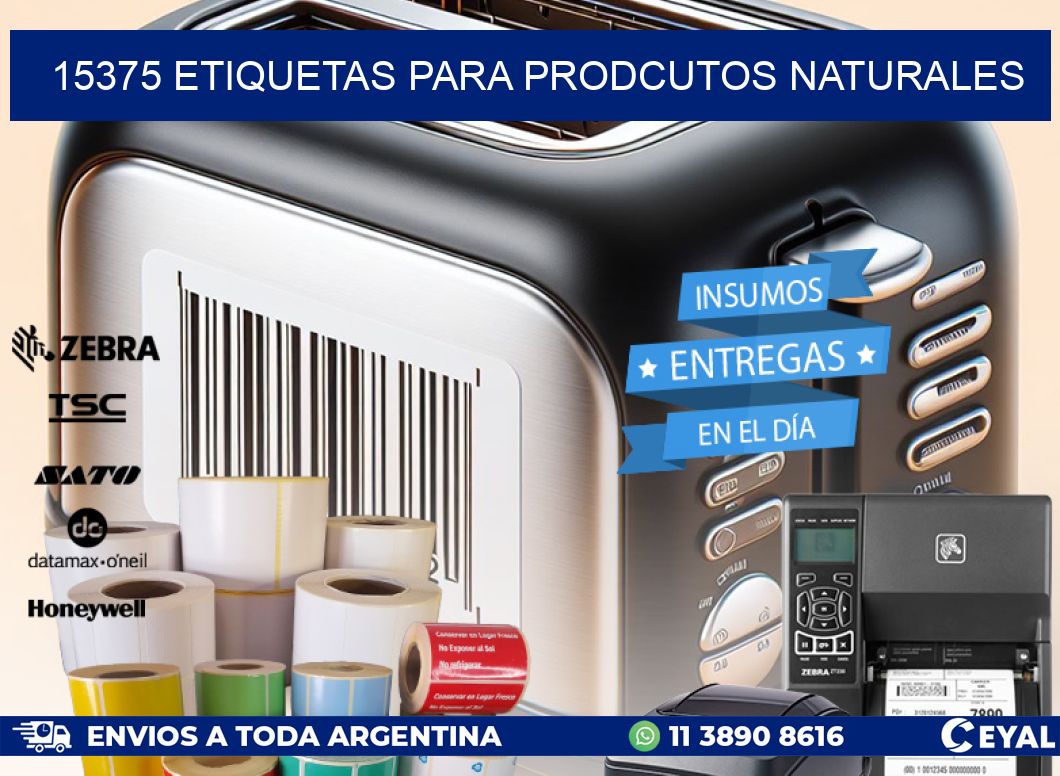 15375 ETIQUETAS PARA PRODCUTOS NATURALES