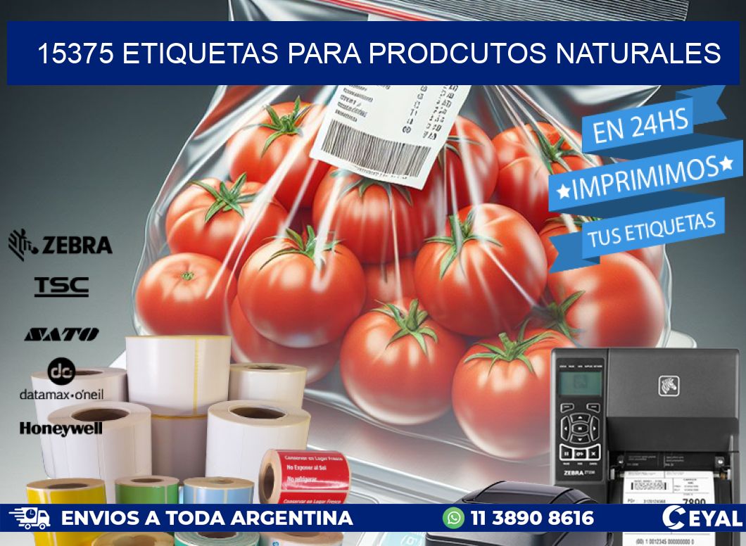 15375 ETIQUETAS PARA PRODCUTOS NATURALES