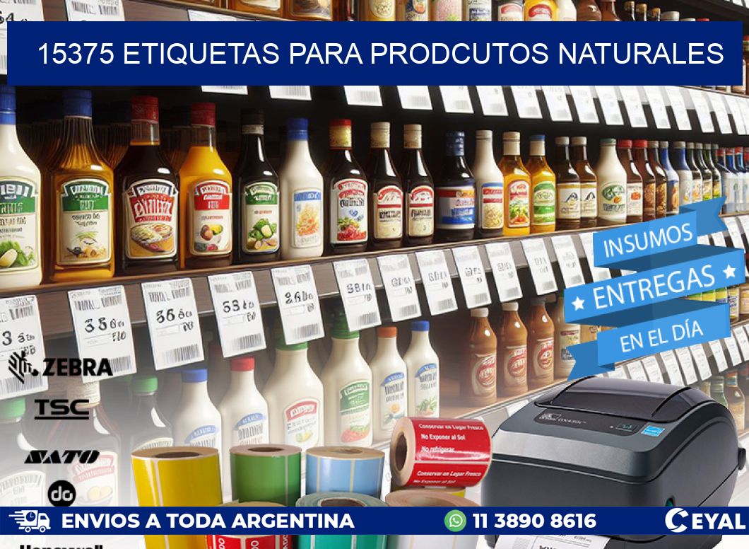 15375 ETIQUETAS PARA PRODCUTOS NATURALES