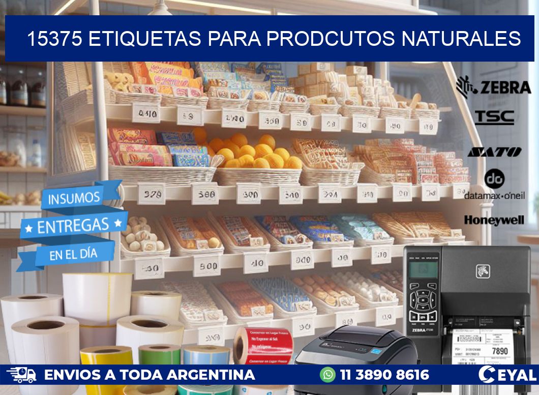 15375 ETIQUETAS PARA PRODCUTOS NATURALES