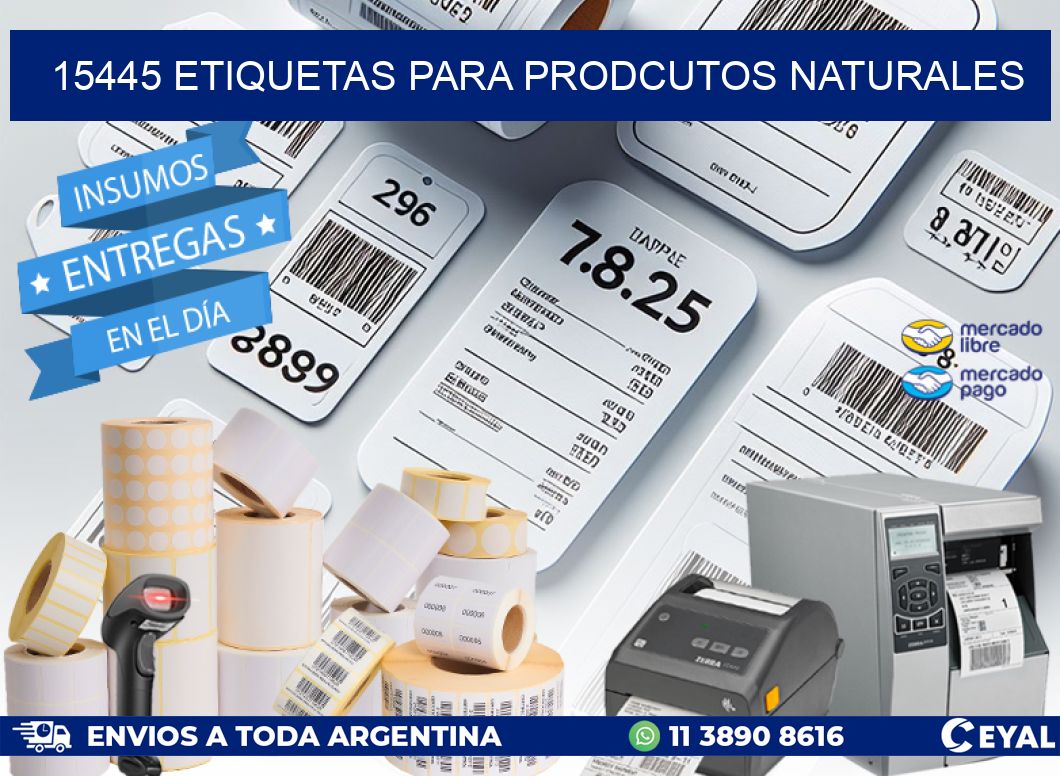 15445 ETIQUETAS PARA PRODCUTOS NATURALES