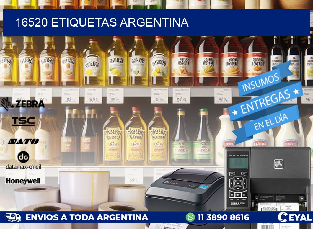 16520 ETIQUETAS ARGENTINA