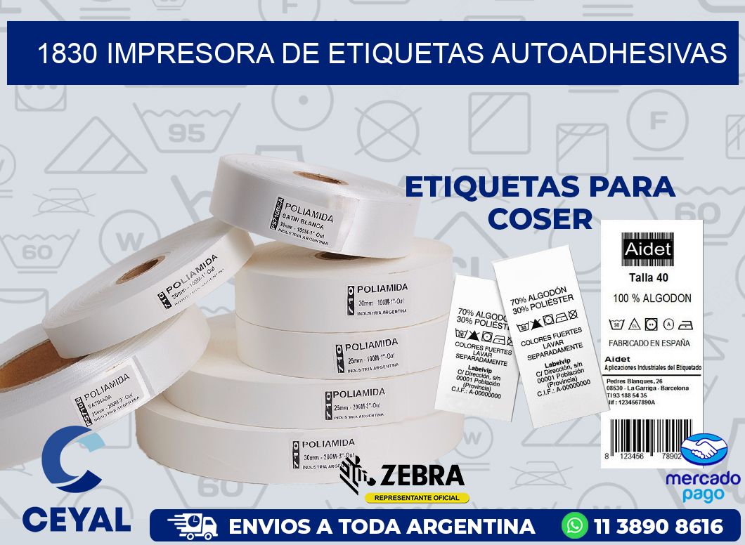 1830 IMPRESORA DE ETIQUETAS AUTOADHESIVAS