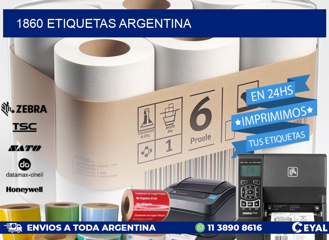 1860 ETIQUETAS ARGENTINA
