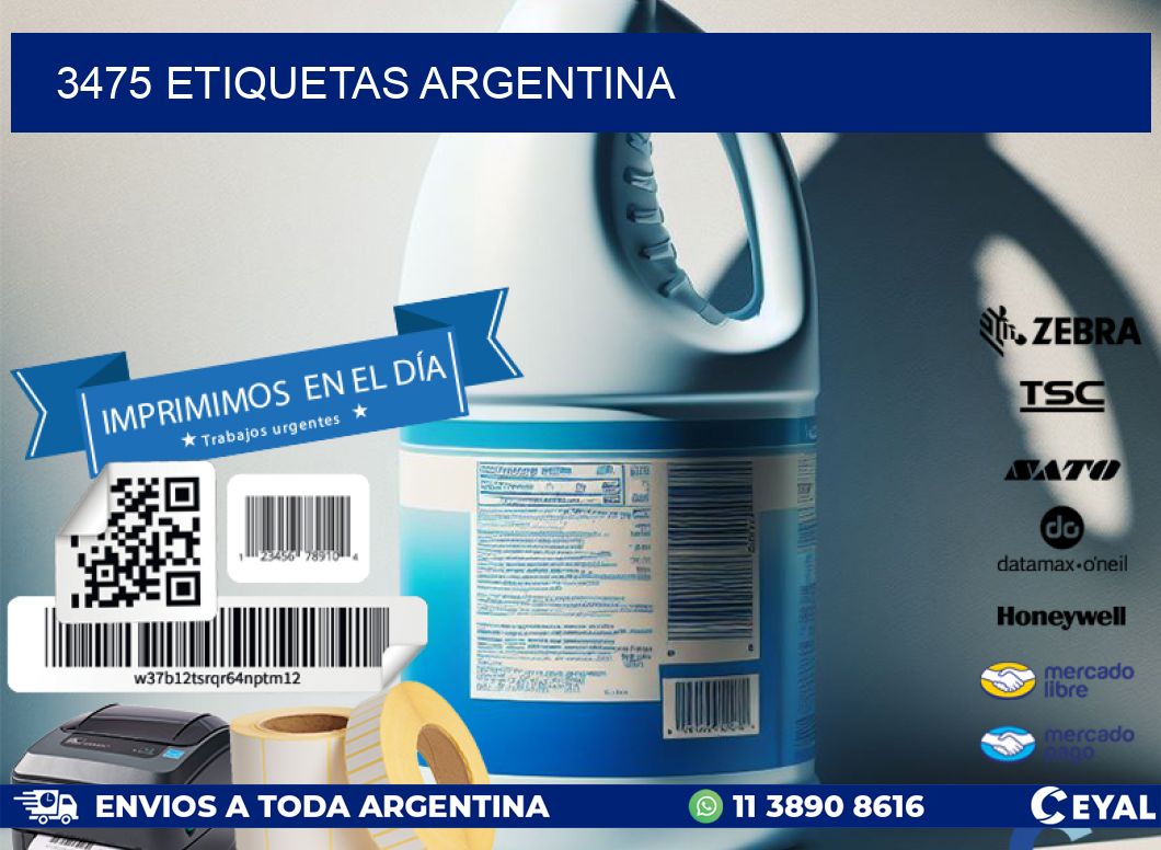 3475 ETIQUETAS ARGENTINA