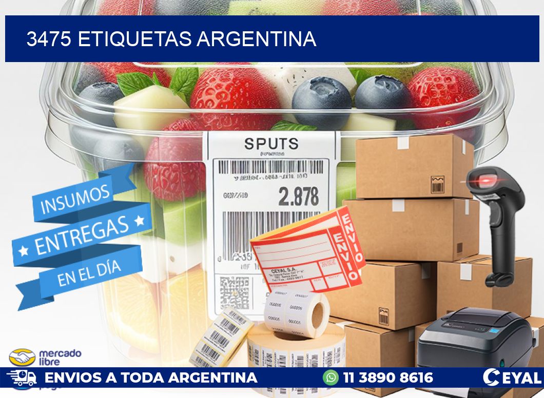 3475 ETIQUETAS ARGENTINA