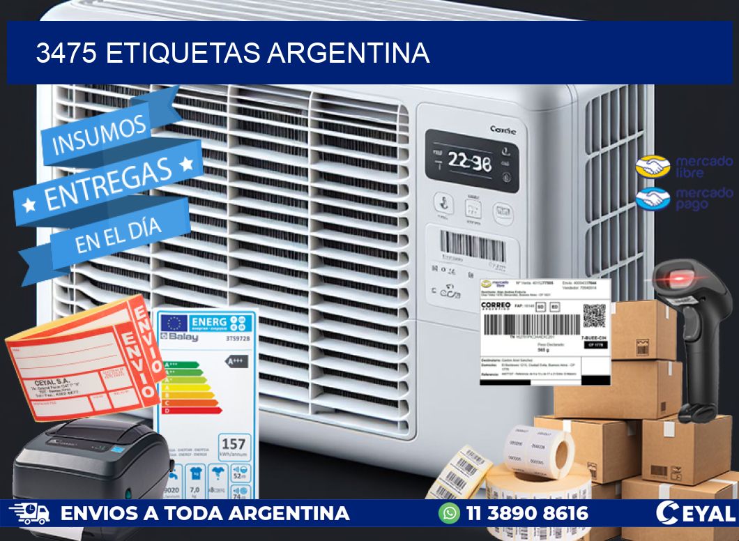 3475 ETIQUETAS ARGENTINA