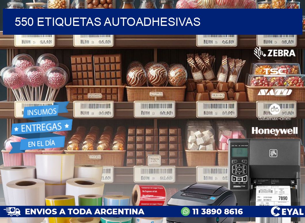 550 ETIQUETAS AUTOADHESIVAS