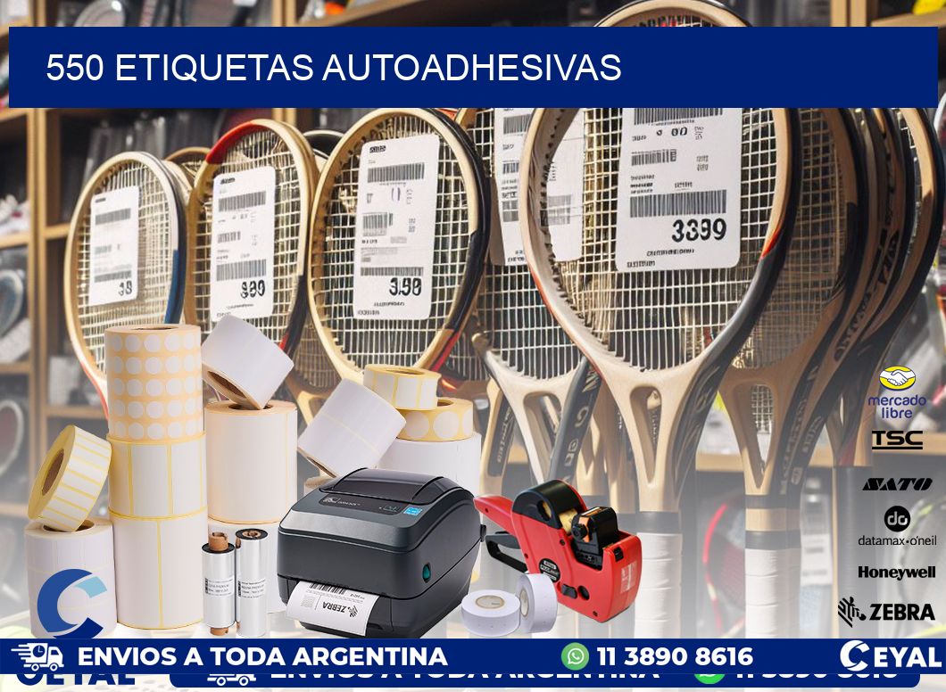 550 ETIQUETAS AUTOADHESIVAS