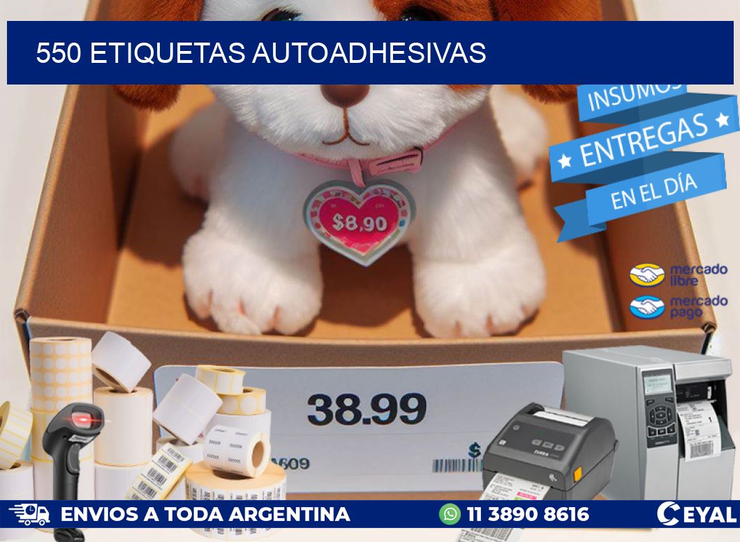 550 ETIQUETAS AUTOADHESIVAS