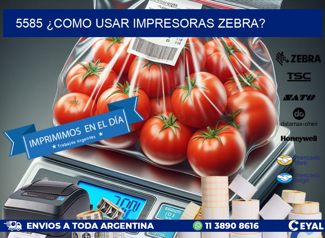 5585 ¿COMO USAR IMPRESORAS ZEBRA?