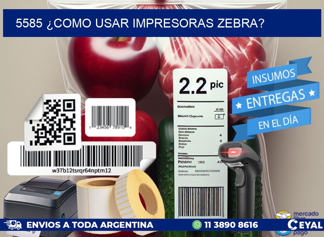 5585 ¿COMO USAR IMPRESORAS ZEBRA?