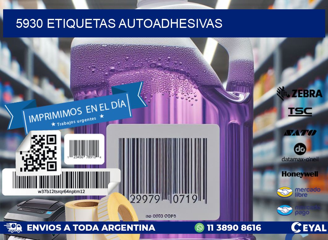 5930 ETIQUETAS AUTOADHESIVAS