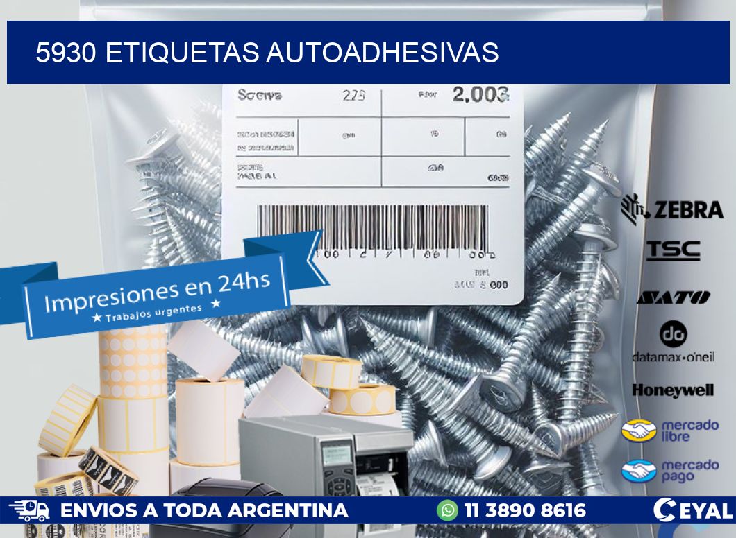 5930 ETIQUETAS AUTOADHESIVAS