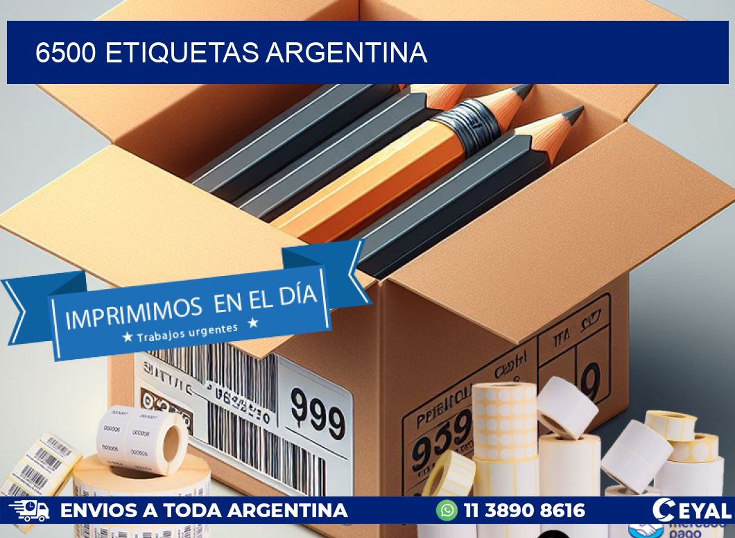 6500 ETIQUETAS ARGENTINA