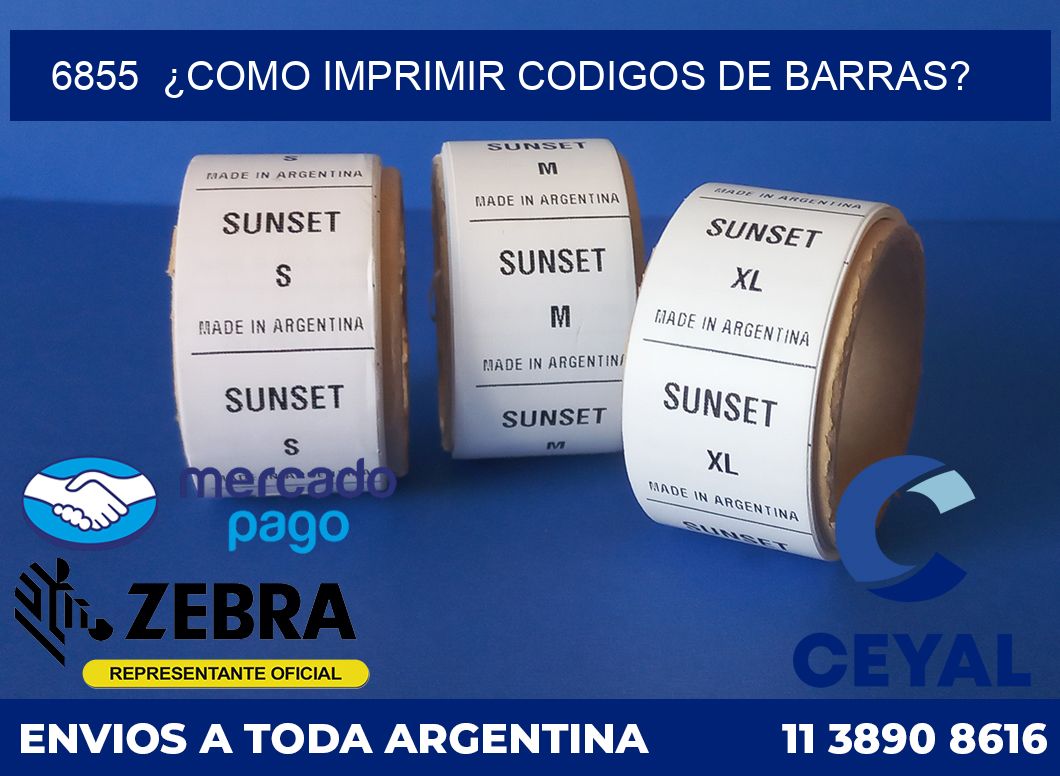 6855  ¿COMO IMPRIMIR CODIGOS DE BARRAS?