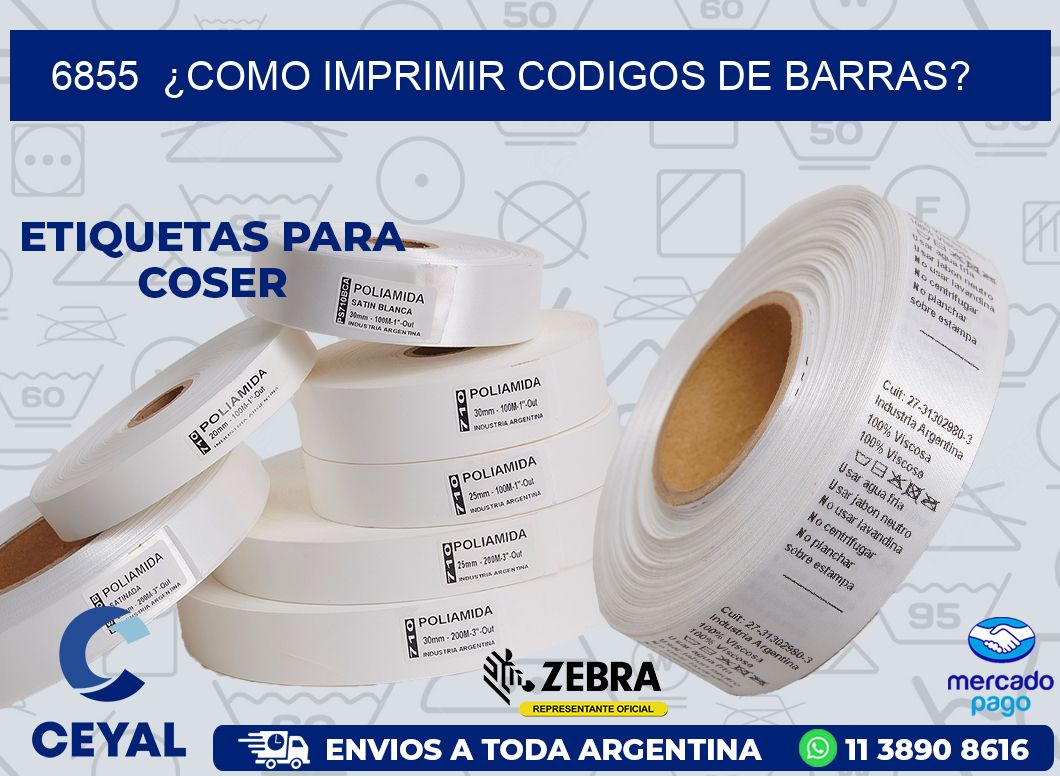 6855  ¿COMO IMPRIMIR CODIGOS DE BARRAS?