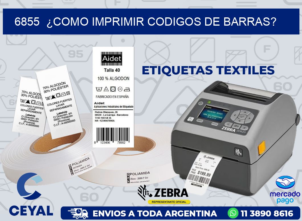 6855  ¿COMO IMPRIMIR CODIGOS DE BARRAS?