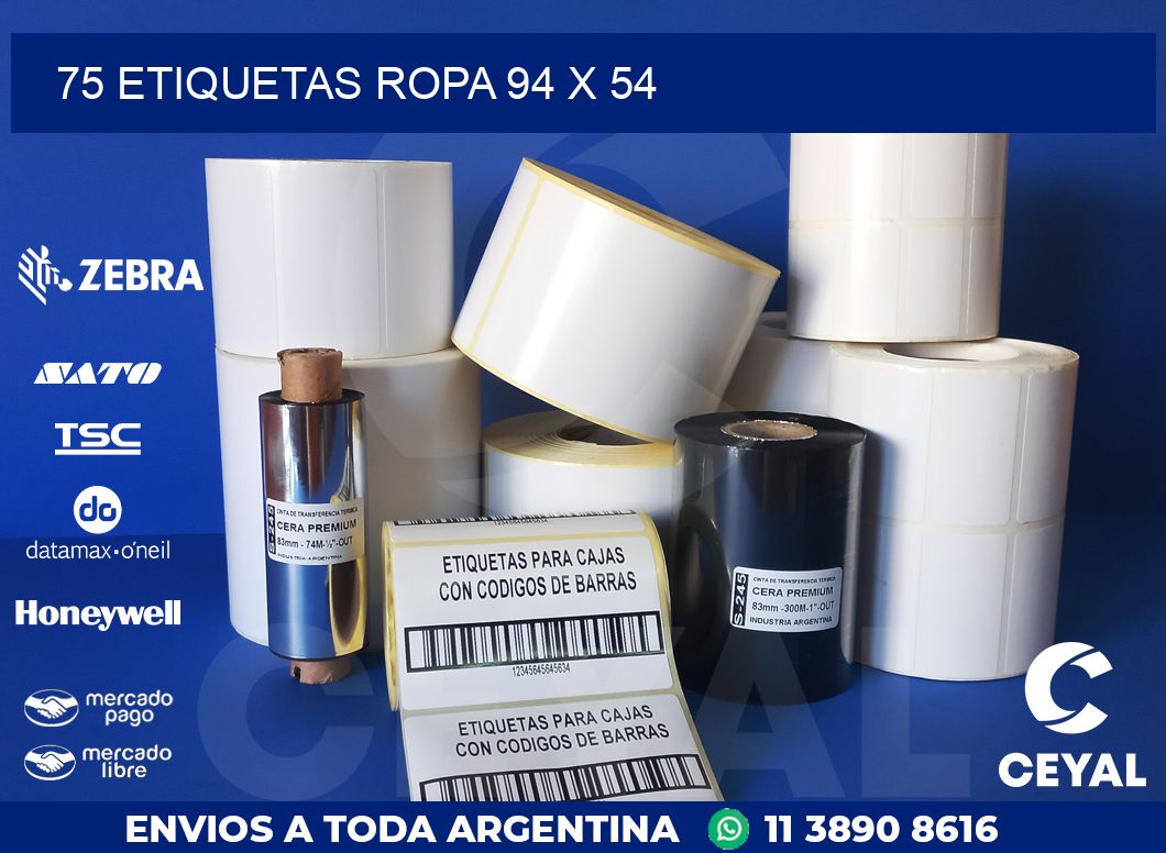 75 ETIQUETAS ROPA 94 x 54