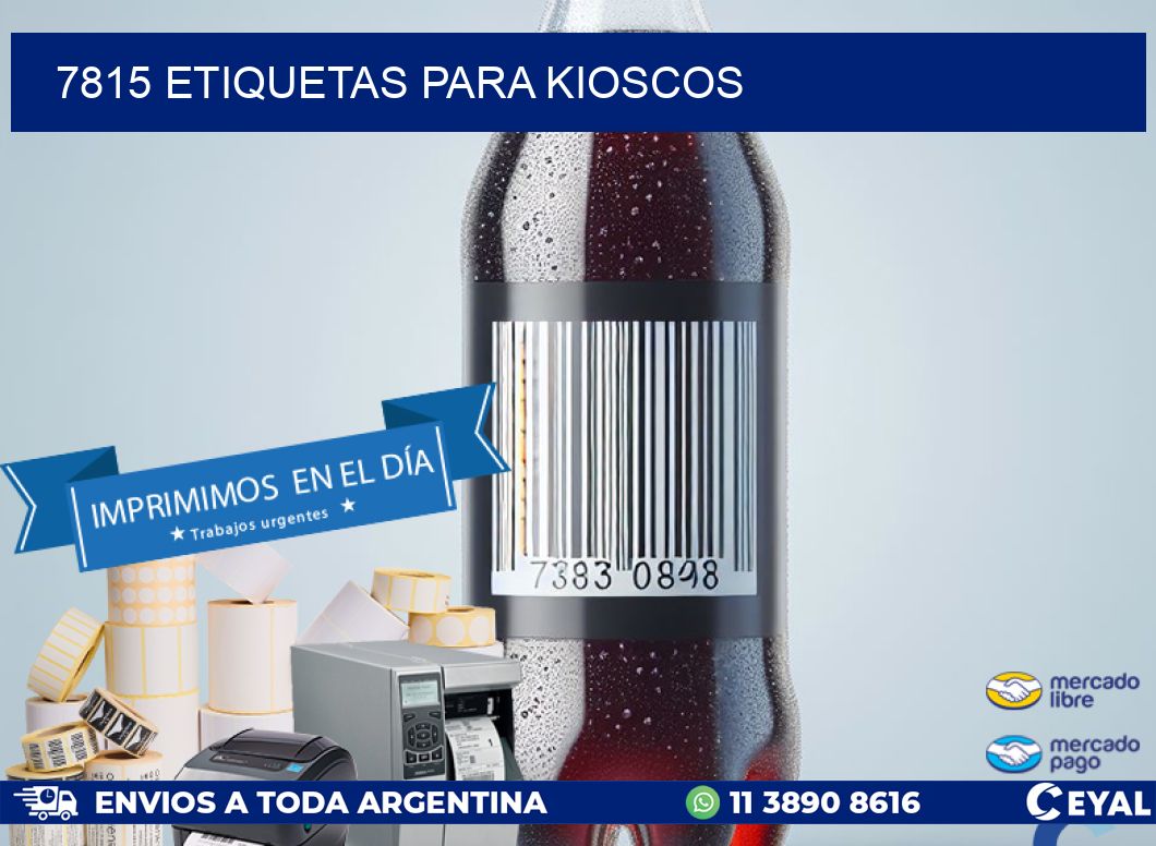 7815 ETIQUETAS PARA KIOSCOS