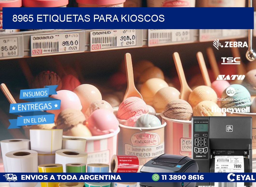 8965 ETIQUETAS PARA KIOSCOS