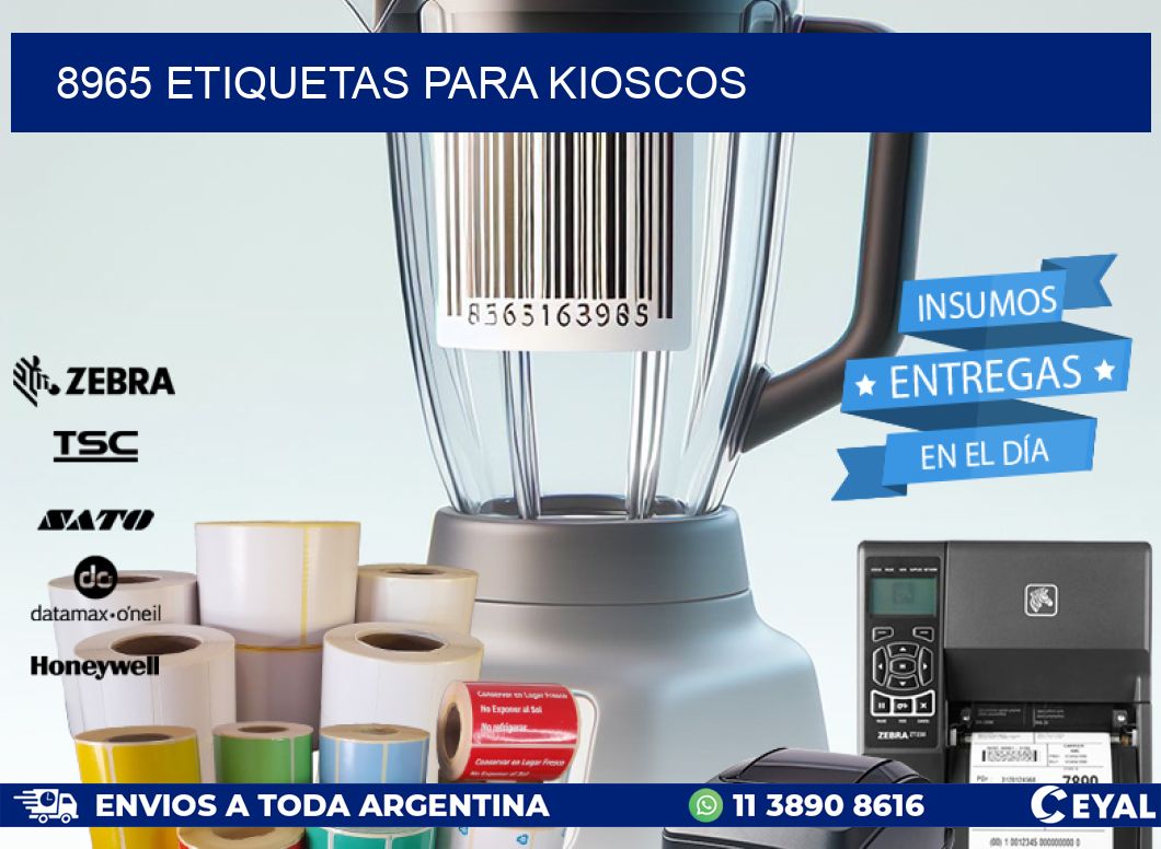 8965 ETIQUETAS PARA KIOSCOS