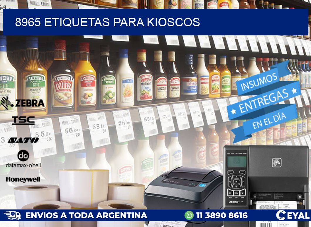 8965 ETIQUETAS PARA KIOSCOS