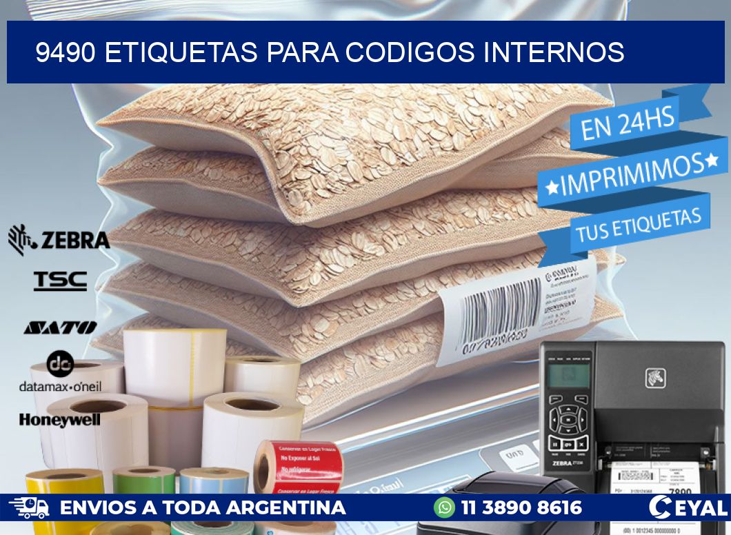 9490 ETIQUETAS PARA CODIGOS INTERNOS