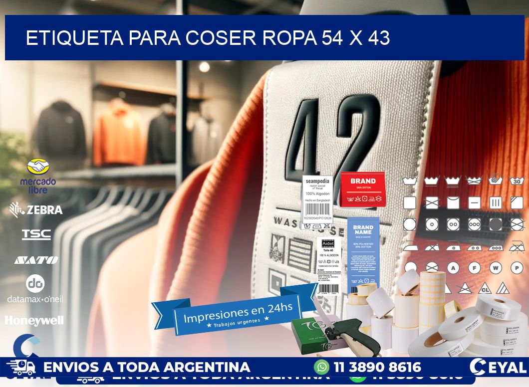 ETIQUETA PARA COSER ROPA 54 x 43