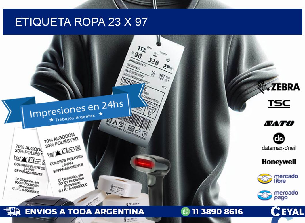 ETIQUETA ROPA 23 x 97