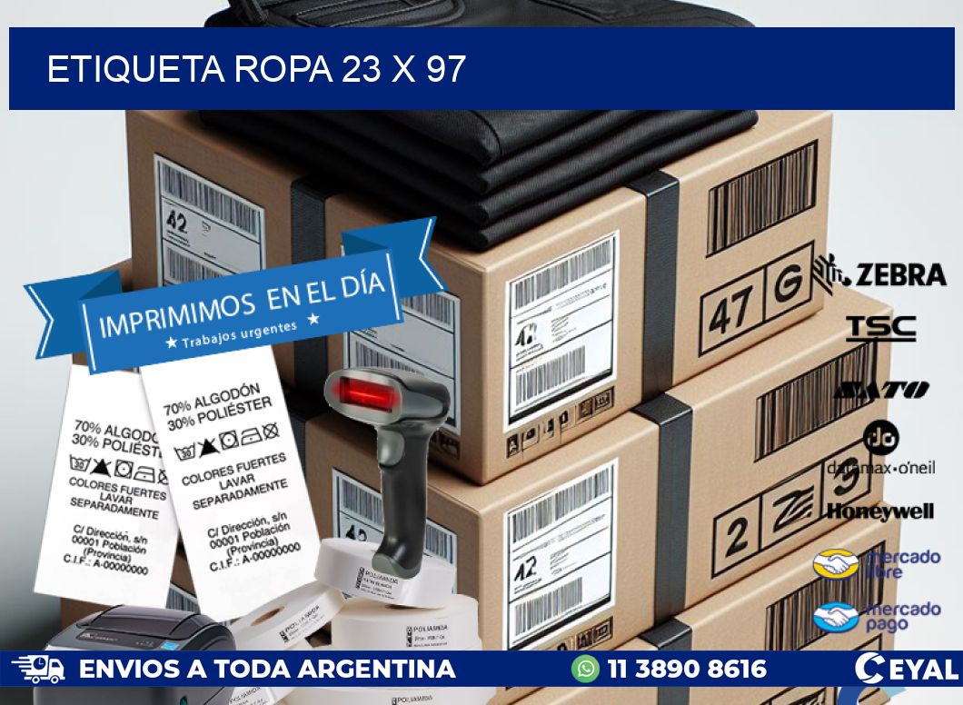ETIQUETA ROPA 23 x 97