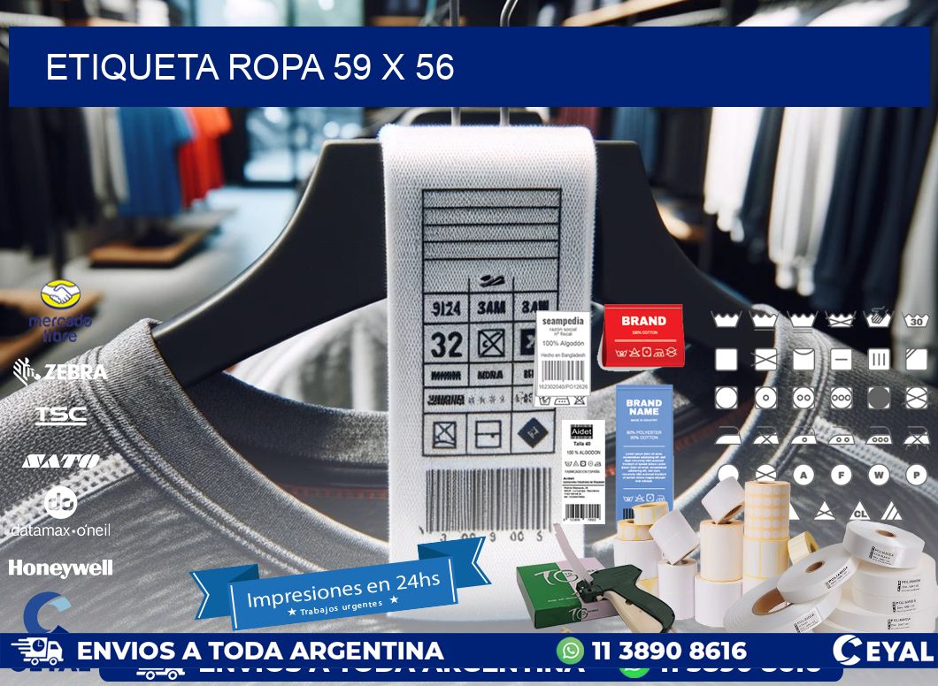 ETIQUETA ROPA 59 x 56