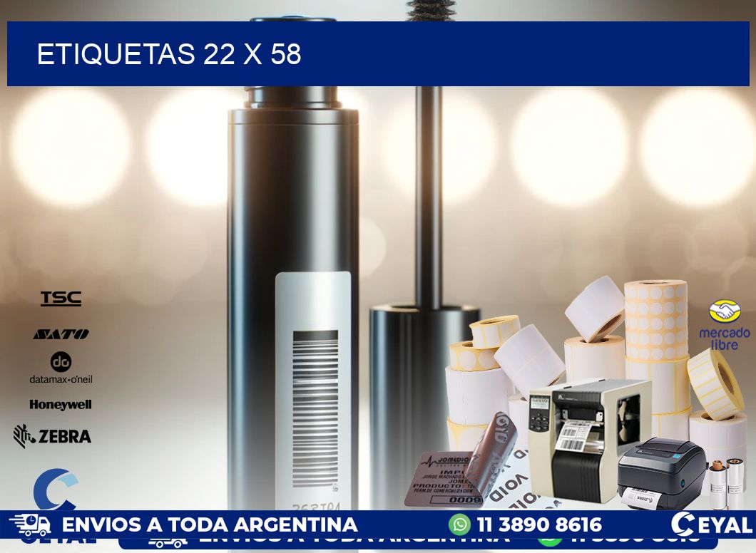 ETIQUETAS 22 x 58